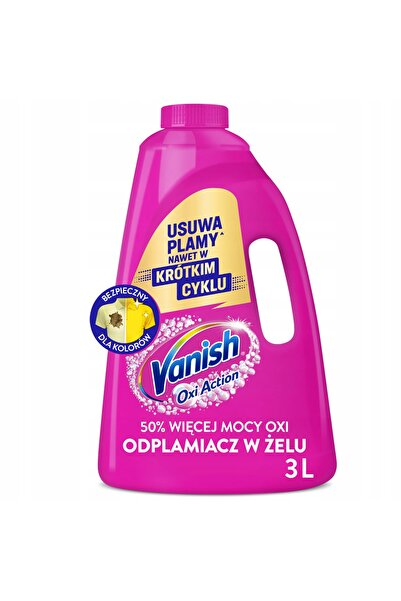 Vanish Oxi Action Soluție pentru îndepărtarea petelor de rufe Roz 3 x 3000 ml