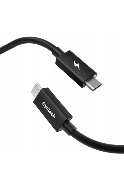NO BRAND Cablu 2x USB-C USB TYPE-C transmisie 40Gbps USB4 + încărcare 100W