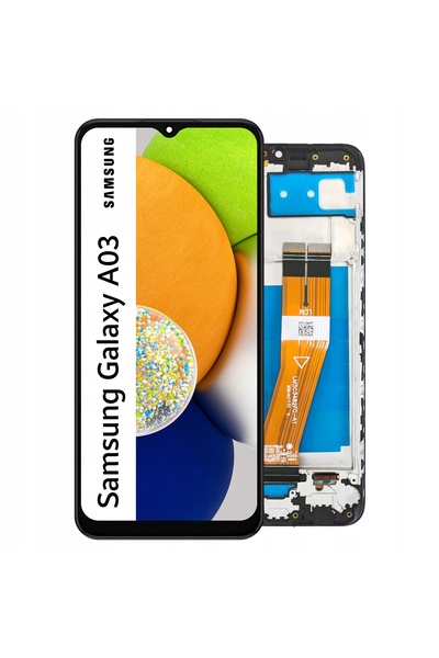 NO BRAND Display pentru Samsung Galaxy A03 ecran LCD cu ramă SM-A035F 162mm