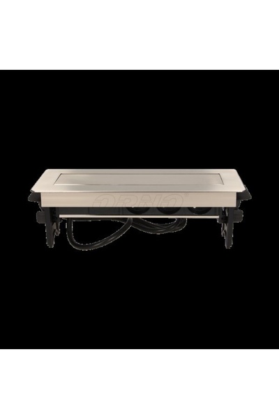 Orno Priză de mobilier OR-AE-1364, cablu încorporat 1.8m, 3x2P+Z, 2xUSB