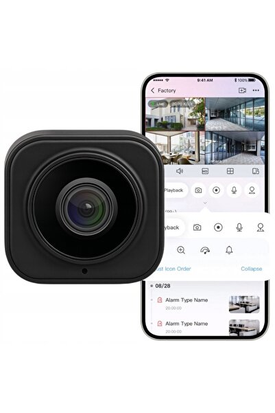 NO BRAND Cameră spion mini WiFi Android cu senzor de mișcare, vizualizare pe ...