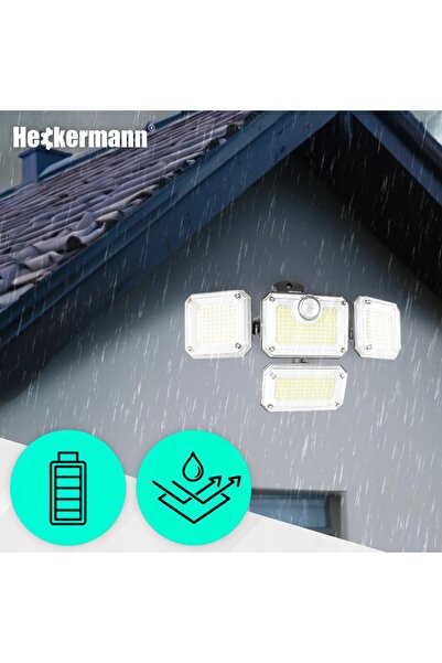 NO BRAND LAMPĂ SOLARĂ LED 3-în-1 CU SENSOR DE MIȘCARE, SENSOR DE CREPUSCUL, T...