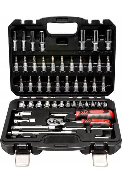 SCHMITH Set de chei tubulare hexagonale Torx 53el 1/4 " cu biți, în cutie