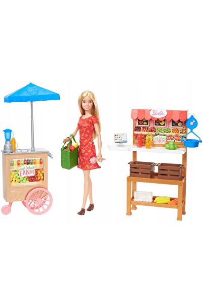 mattel LALKA BARBIE SET MAGAZIN/COȘ DE VÂNZĂRI + accesorii