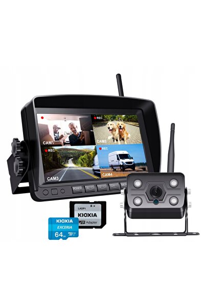 MBG line KIT CAMERĂ MARȘARIER WIRELESS IPS FHD + 64GB