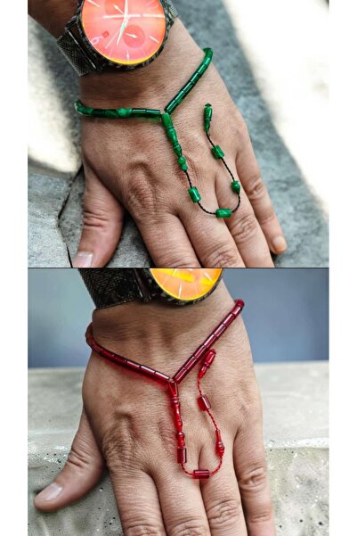 İnan Tesbih Double Full Cut Model Wrist Length Salih Master Made Fire Amber P...