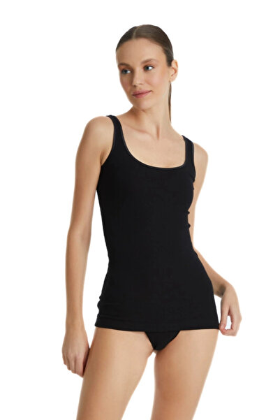 SOFT AURA Blackspade Women's Athlete Fine Rib 1614 - Black