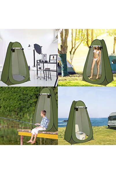 NO BRAND Cort de duș pentru camping în aer liber, portabil, pliabil, 150*150*...