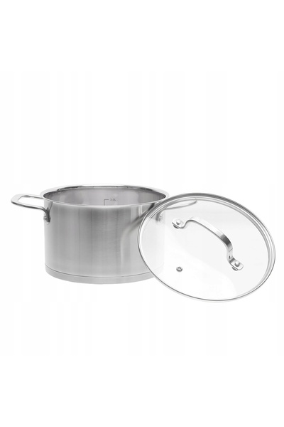 NO BRAND Oală din oțel inoxidabil Sandor de 2,9 l cu capac termorezistent