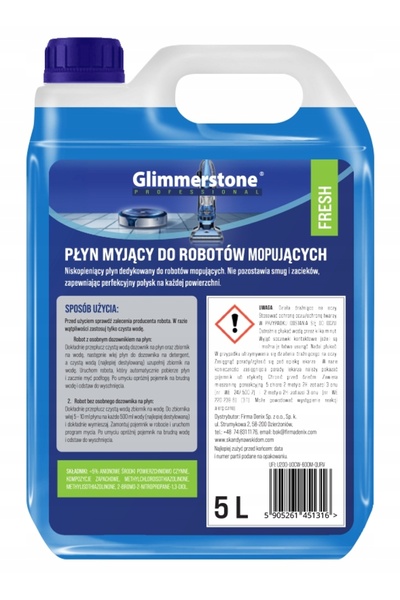 GLIMMERSTONE Lichid de curățare universal pentru robotul de spălat pardoseli,...