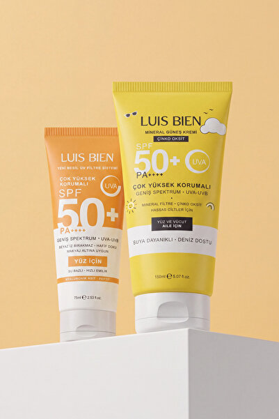 Luis Bien X Anıl Güler Güneş Kremi 2'li Karma Set Spf 50+ Pa++++ Su Bazlı 75 ...