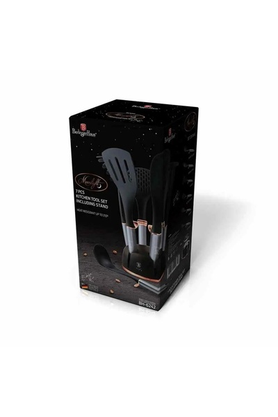 Berlinger Haus SET USTENILE DE BUCĂTĂRIE COMPLET 7 PIESE. CUȚITE USTENSILE AC...
