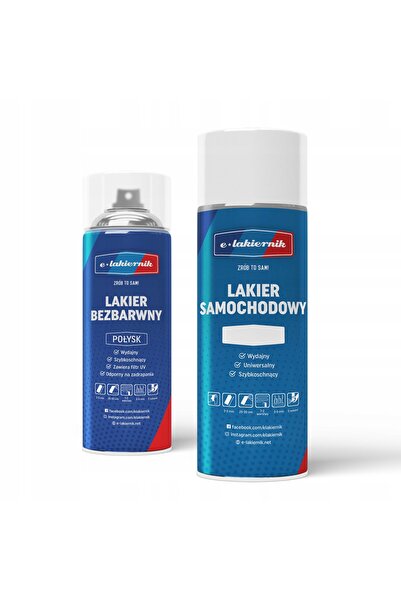 NO BRAND Vopsea auto spray + Lac transparent FORD Moondust Silver