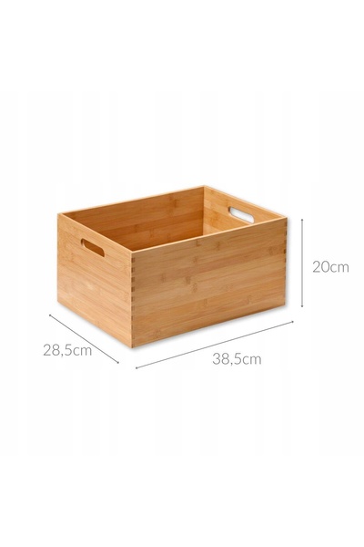 Kesper Recipient din bambus multifuncțional cu mânere, bronz, 22L