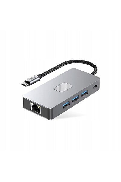 NO BRAND TECH-PROTECT ADAPTOR HUB 9-ÎN-1 TIP-C PENTRU COMPUTER USB3.0 HDMI 4K...