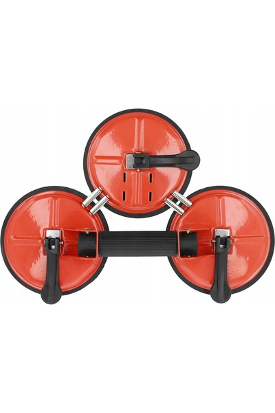 yato 3x Suport de sticlă din oțel Ø150MM cu ventuze din cauciuc, capacitate d...