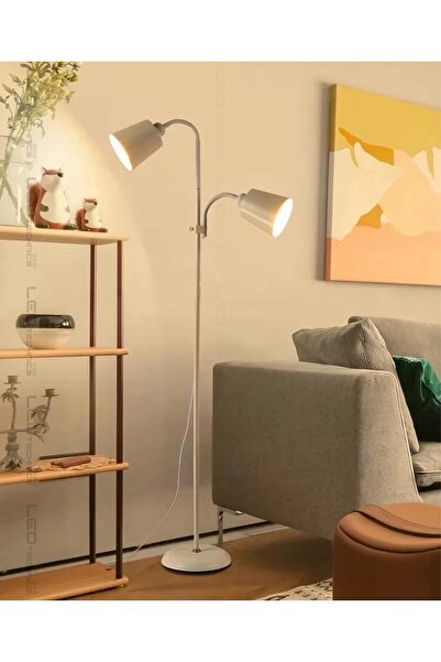 LEDtechnics Lampadar modern reglabil de 170cm, cu întrerupător, pentru 2x LED...