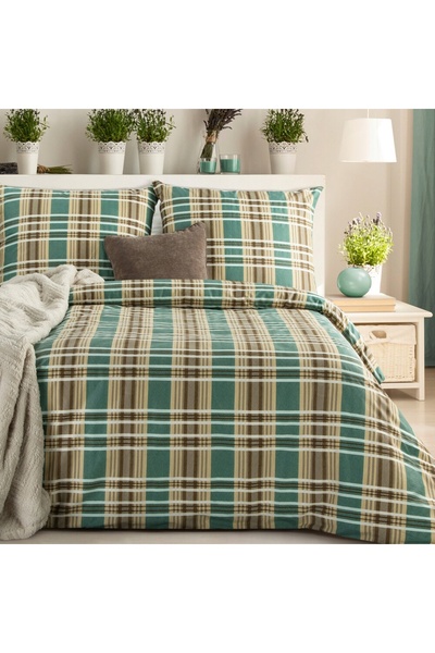 Eurofirany Set de lenjerie de pat KOMPLET SPRING/65 220X200 cm, din bumbac cu...