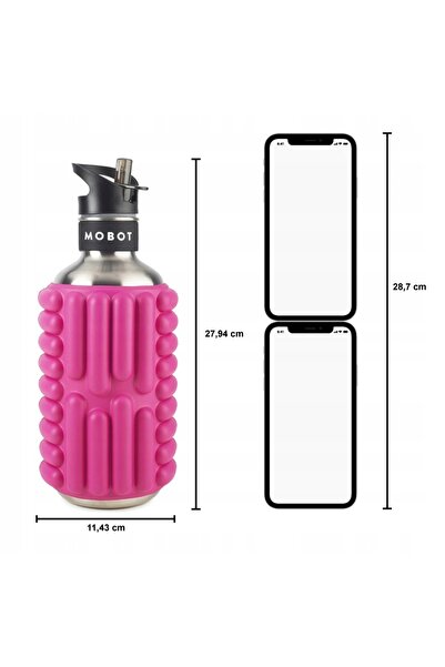NO BRAND MAȘINĂ DE MASAJ CU ROLE 2 ÎN 1 CU STICLĂ TERMICĂ DE 1.2L, STICLĂ MOB...