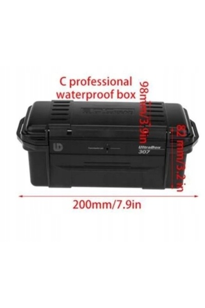 ITIMPORT Cutie pentru muniție impermeabilă din ABS cu spumă tactică 20x10x10cm