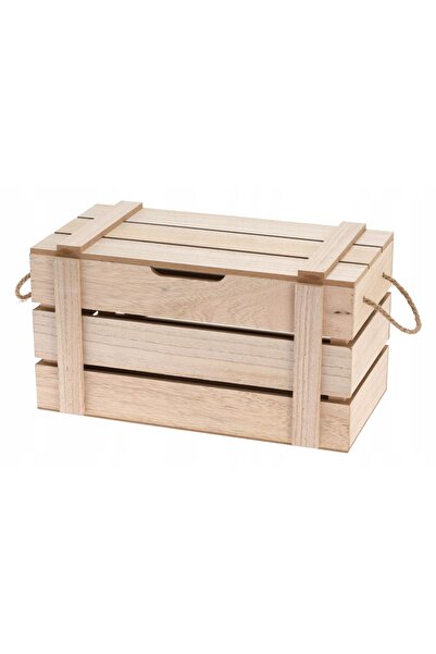 H&S Decoration Ladă de depozitare din lemn KOSZ 36x19cm