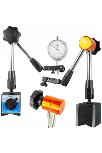 Silver KIT SENSOR CROWN+SUPORT MAGNETIC 0-10mm 0,01mm VALIZĂ S11602