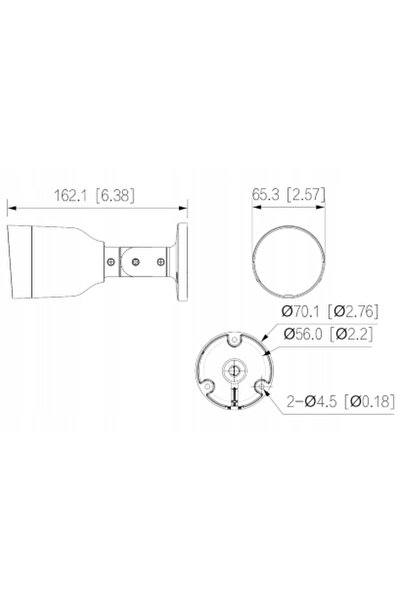 DAHUA Cameră IP IPC-HFW1530S-0280B-S6-BLACK 5Mpx Microfon PoE Tubulară Neagră