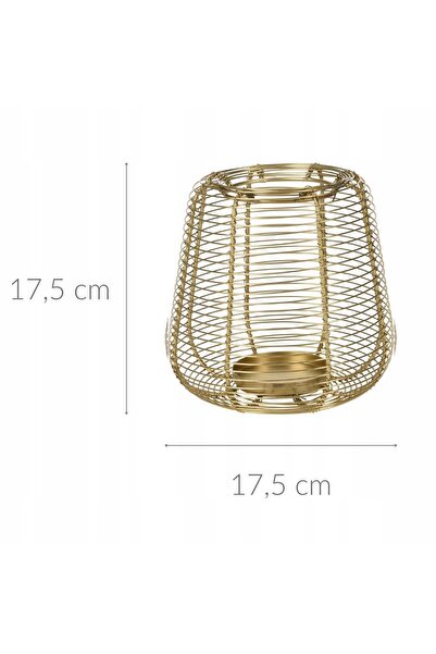 Home Styling Collection Suport pentru lumânări tip tealight, din sârmă metali...