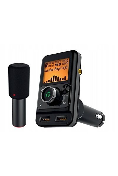 LTC Transmițător FM Bluetooth Încărcător USB 2 x 2.4A Set Karaoke