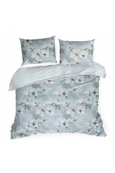 Eurofirany Set de lenjerie de pat magnolie 140x200 cm, din bumbac, cu model, ...
