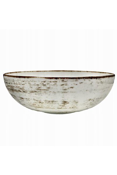NO BRAND Bogucice – salatieră, bol, farfurie adâncă de 24 cm, Nostalgia White