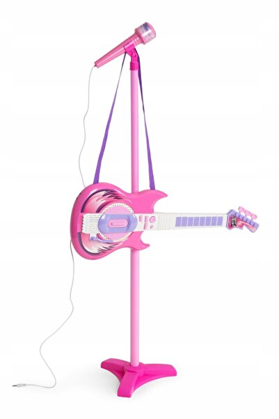NO BRAND Chitară electrică + Suport microfon Karaoke Instrument pentru copii NS