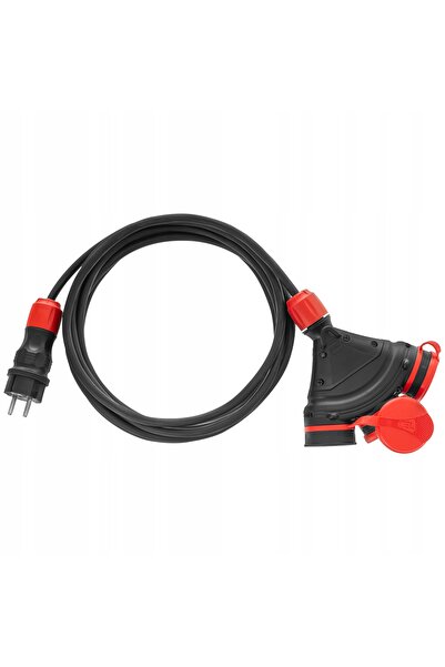 NO BRAND Prelungitor KMN 3 prize negru 3x1,5mm 30m
