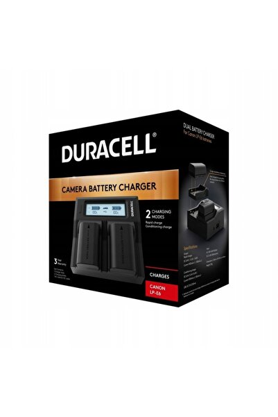 Duracell 2x Încărcător de baterii LP-E6N pentru CANON 6D Mk II 7D 60D 5D Mk I...