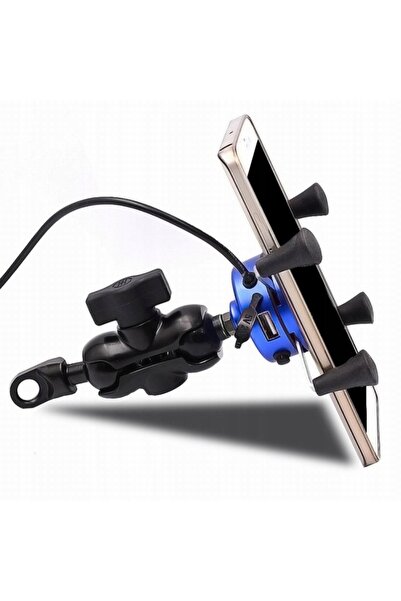 DKM Suport telefon motocicletă cu priză USB
