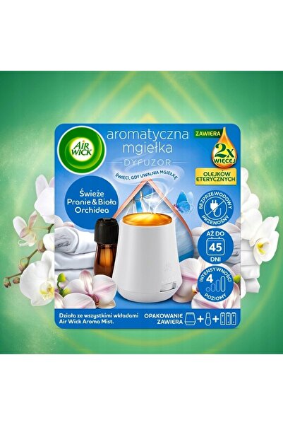 Air Wick Mgiełka Complete Fresh Laundry White Orchid+Rezervă 2x20ml