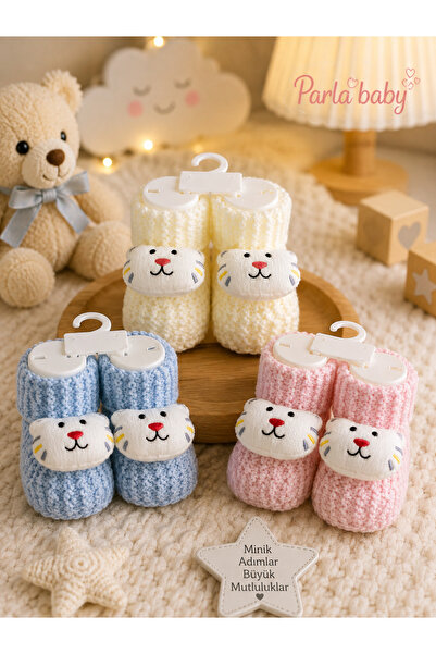 ELITE by Seba Trikolu 3 Pcs Baby Booties 0/6 Months