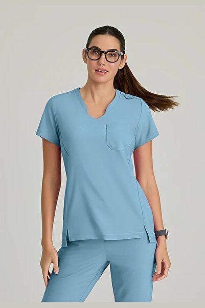 Grey’s Anatomy GSST181 Sway Top pentru femei SCRUBS – Importat, cu țesătură s...