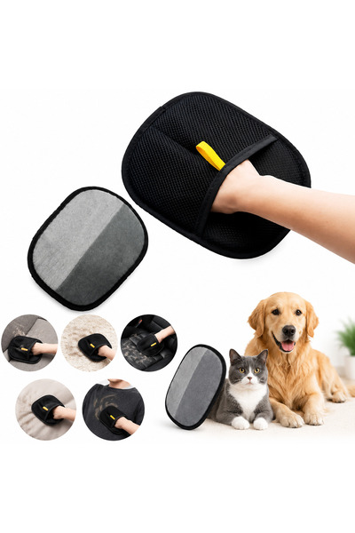 BERKSALES Yıkanabilir Kedi Köpek Tüy Toplama Eldiveni | Elektrostatik Tüy Tem...