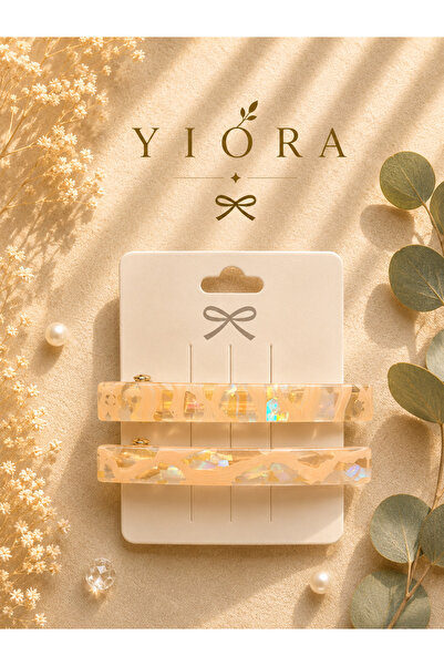 yiora 2 Li Pearlescent/Hologram Premium Series Acetate Automatic Buckle 8.5 cm
