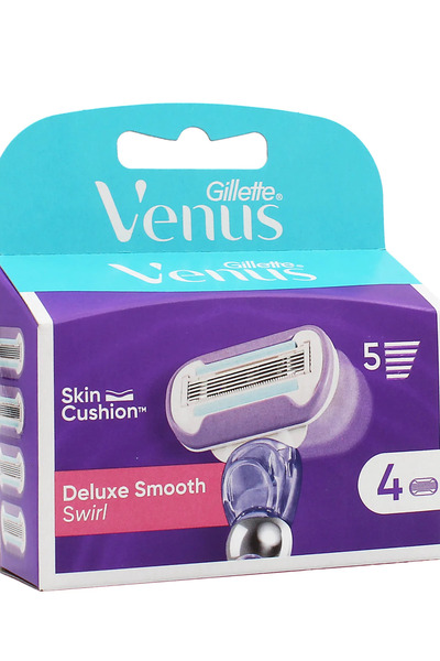 Gillette Venus Deluxe Smooth Swirl replacement heads, pack of 4