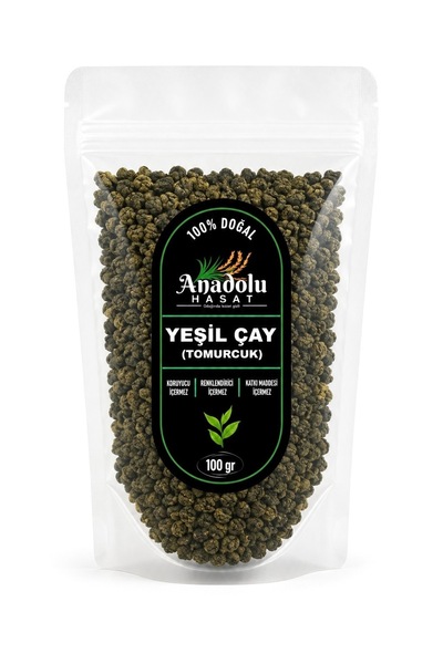 ANADOLU HASAT Green Tea Bud 100 Gr, Natural Dried Green Tea Camellia Sinensis