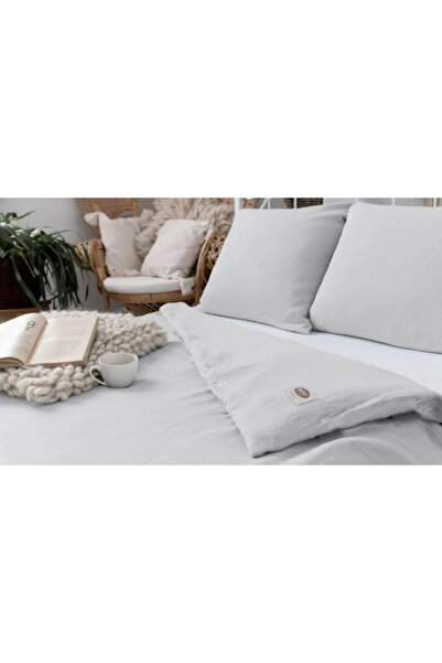 Matex Set lenjerie de pat din bumbac MUSLIN 160x200 Gri deschis