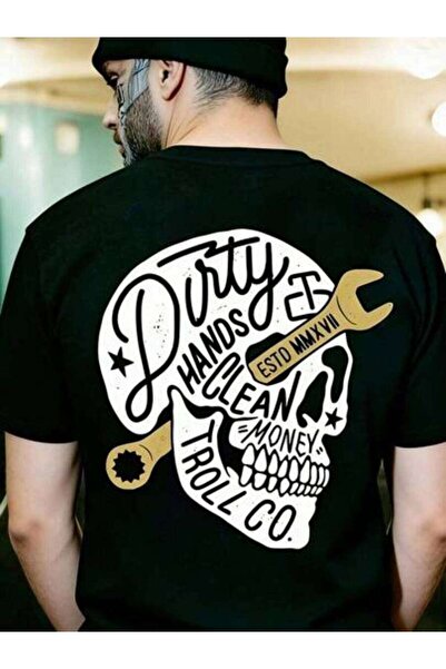 21JNRY Even With Grimy Hands, You Can Earn Clean Money"-Unisex Mechanic T-Shi...