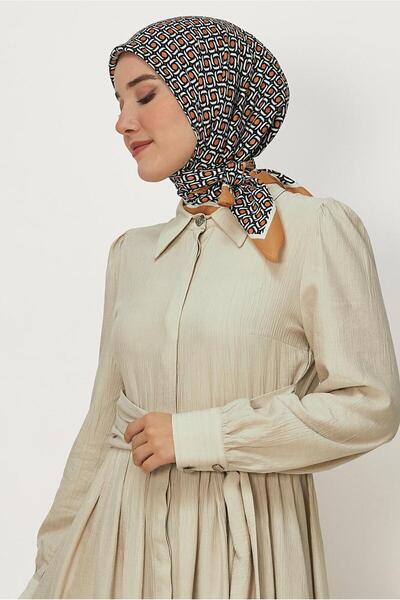 Alvina Patterned Floş Eşarp 8655