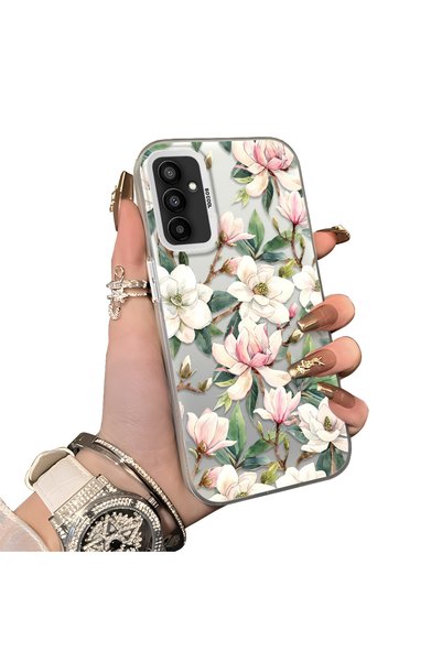 ucuc Samsung Galaxy F23 Compatible Hard Acrylic Back Silicone Edge Lens Prote...