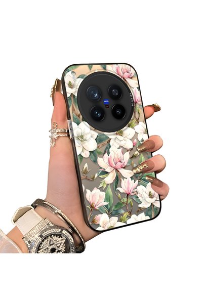 ucuc Vivo X300 Pro Compatible Hard Acrylic Back Silicone Edge Lens Protection...