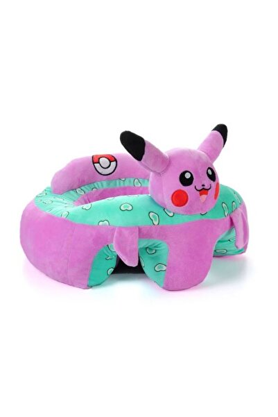 OEM Fotoliu Bebe Animale Invat Sa Stau In Fundulet XXL 60 cm - Pickachu
