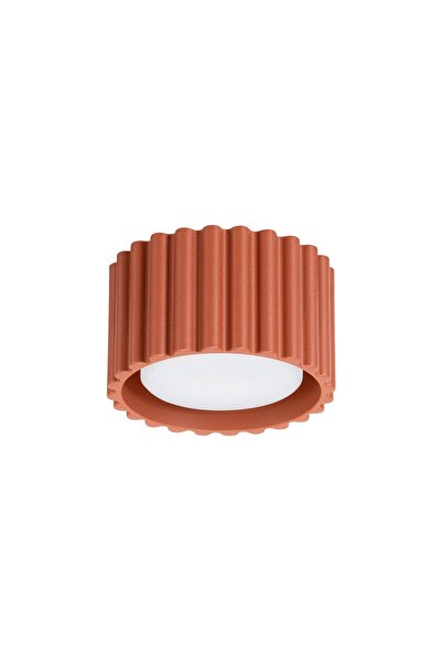 SOLLUX Lampă de tavan AURA 1, ocre roșu, Gx53
