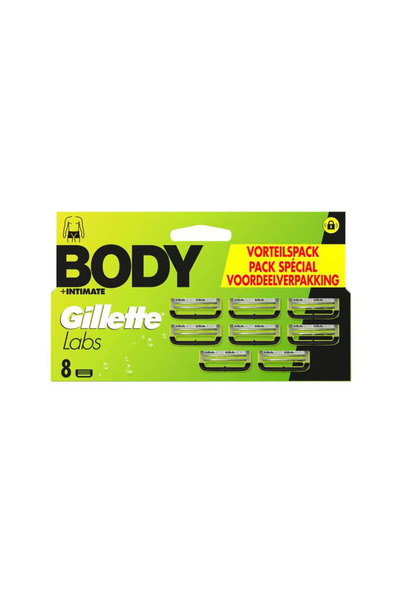 Gillette Set de 8 rezerve pentru aparatul de ras Labs Body & Intimate